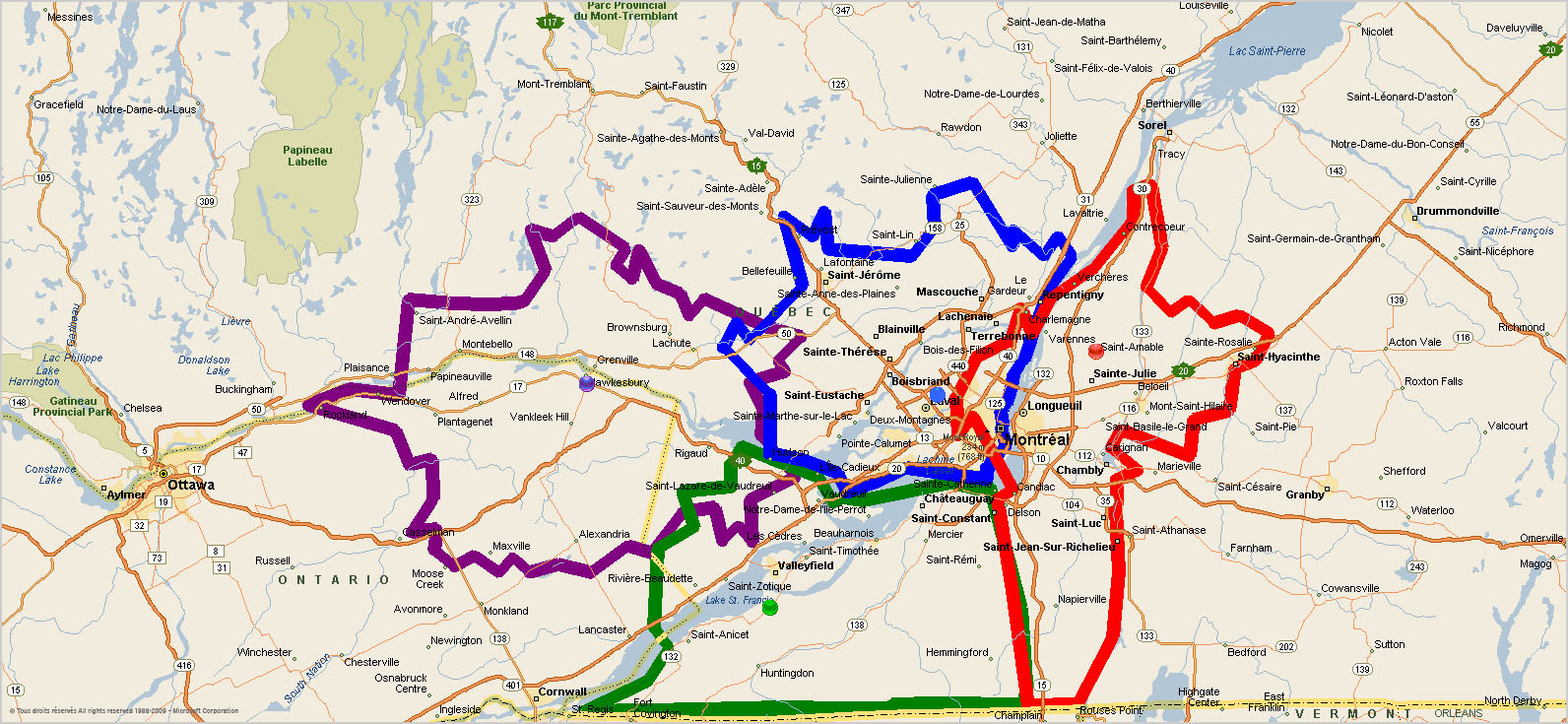 Territoires desservis | Groupe Corbeil